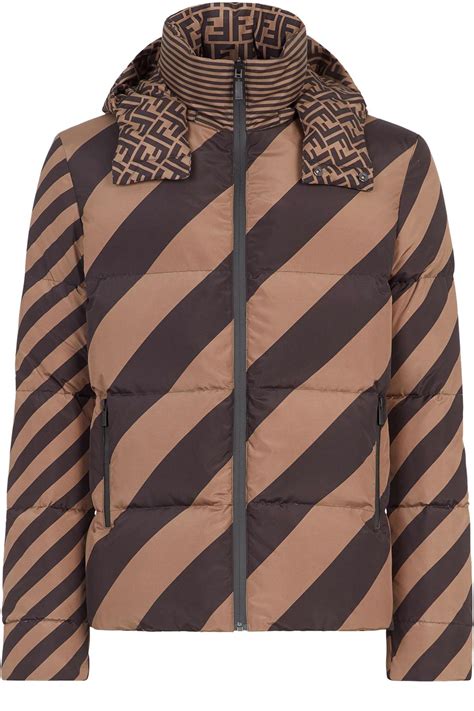 fendi down jacket men's|fendi brown nylon down jacket.